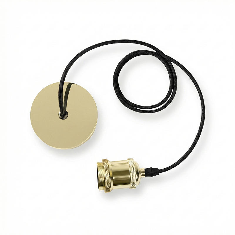 Minimalist pendant lamp with warm light